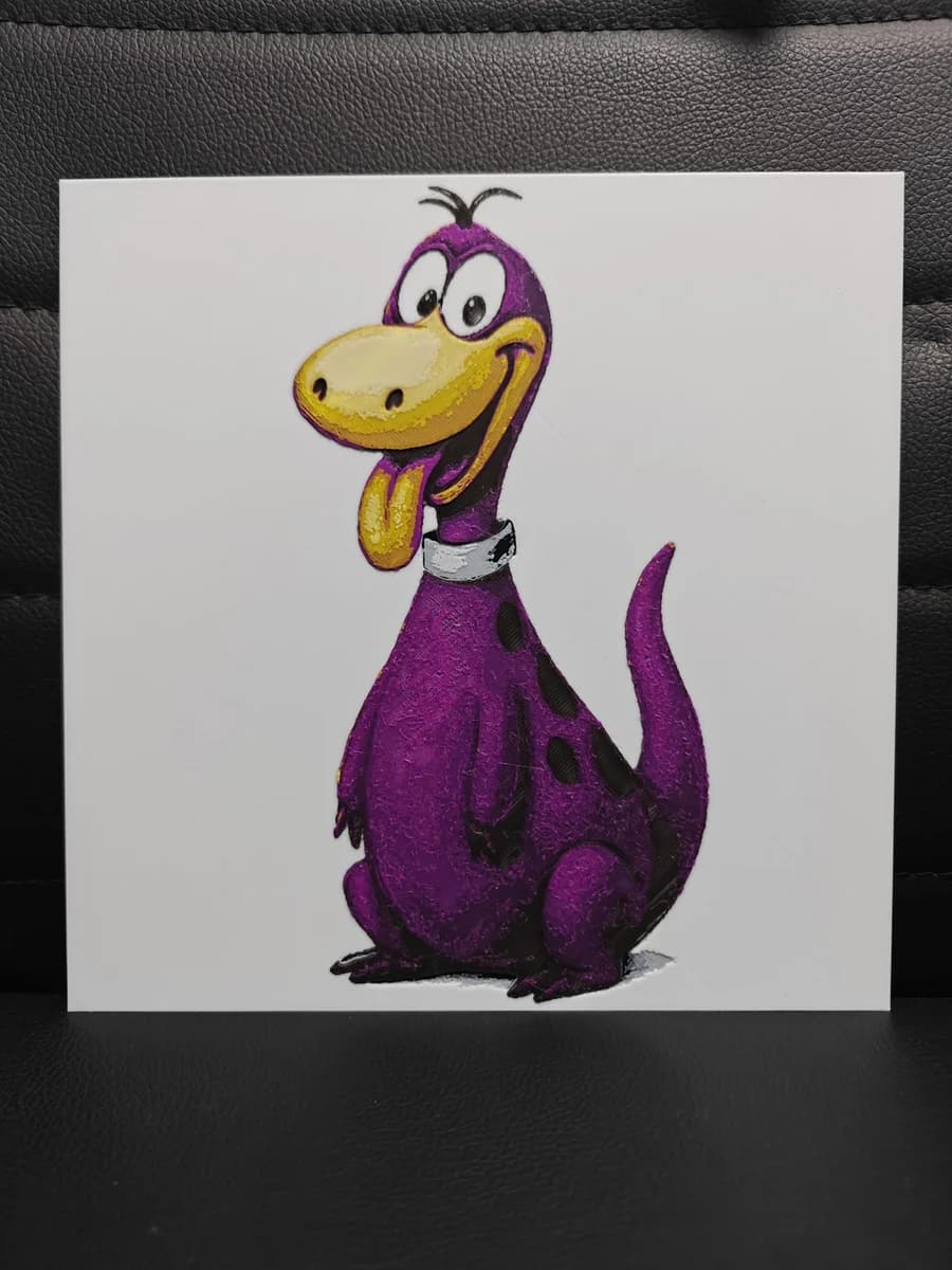 HueForge model: Dino The Flintstones by TheHueforgeLady