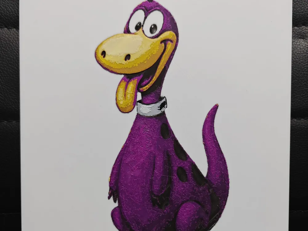 Dino The Flintstones by TheHueforgeLady HueForge model: Dino The Flintstones by TheHueforgeLady