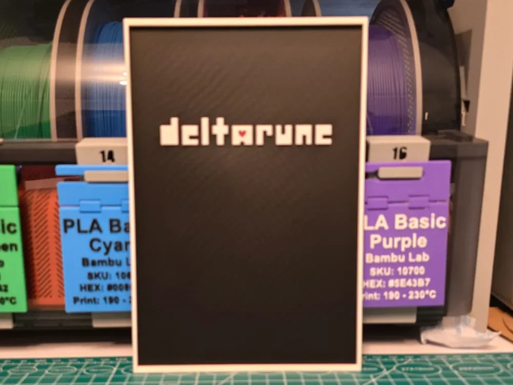 Deltarune Poster - Hueforge Art by Lumpy3D HueForge model: Deltarune Poster - Hueforge Art by Lumpy3D