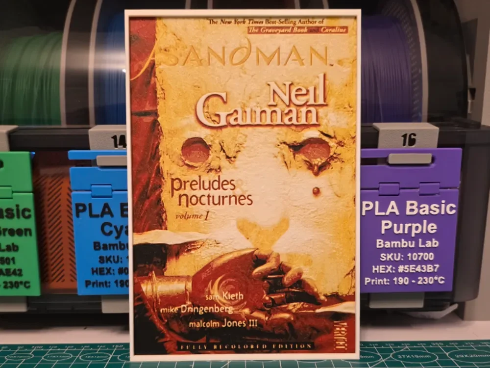 The Sandman Vol. 1: Preludes & Nocturnes Hueforge by Lumpy3D HueForge model: The Sandman Vol. 1: Preludes & Nocturnes Hueforge by Lumpy3D