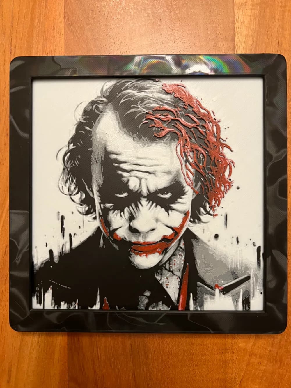 Joker Heath Ledger Version by JustBe 3D Printing HueForge model: Joker Heath Ledger Version by JustBe 3D Printing
