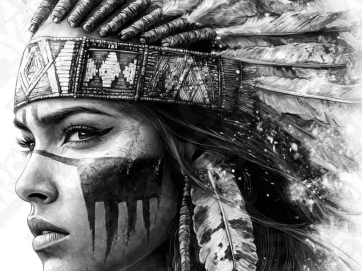 Native American Woman Hueforge 200x400 by LoFi Layers HueForge model: Native American Woman Hueforge 200x400 by LoFi Layers