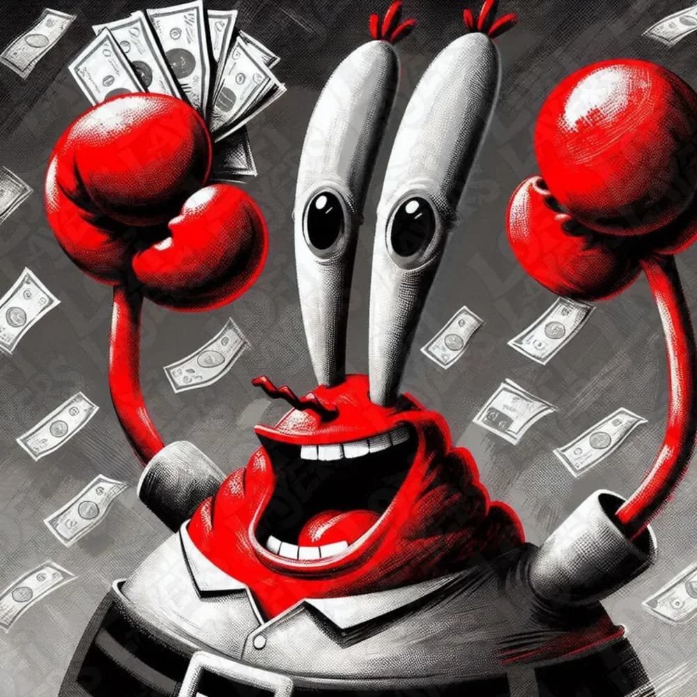 Mr. Krabs Hueforge by LoFi Layers HueForge model: Mr. Krabs Hueforge by LoFi Layers