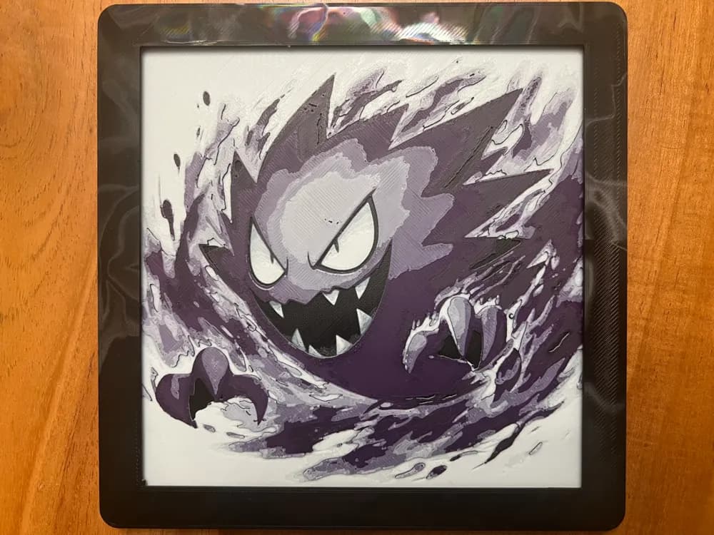 Haunter by JustBe 3D Printing HueForge model: Haunter by JustBe 3D Printing