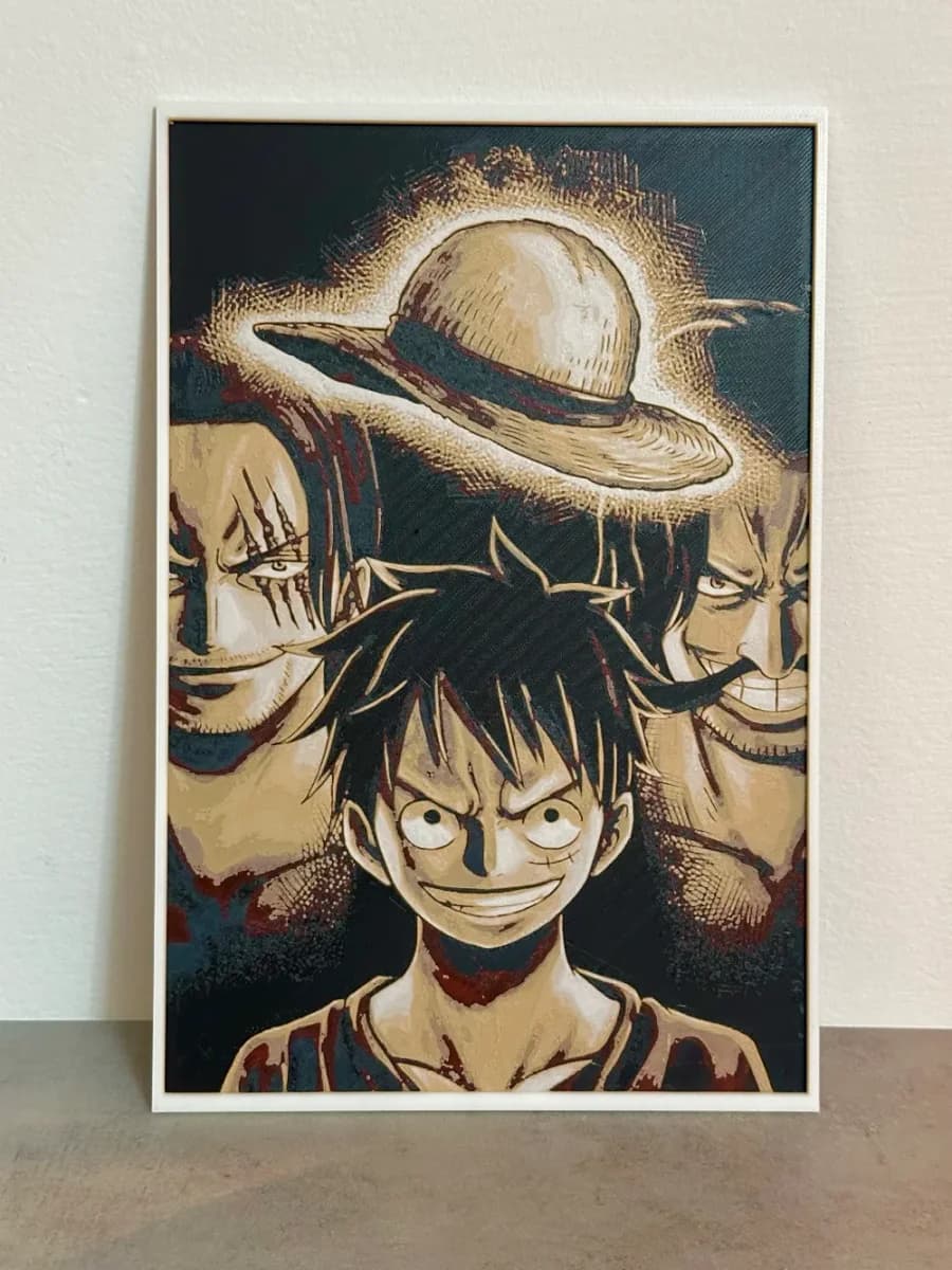 The Straw hat generations hueforge with frame.insane