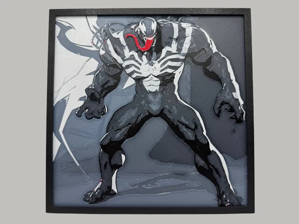 Venom - Marvel Rivals by Canadian Gamer HueForge model: Venom - Marvel Rivals by Canadian Gamer