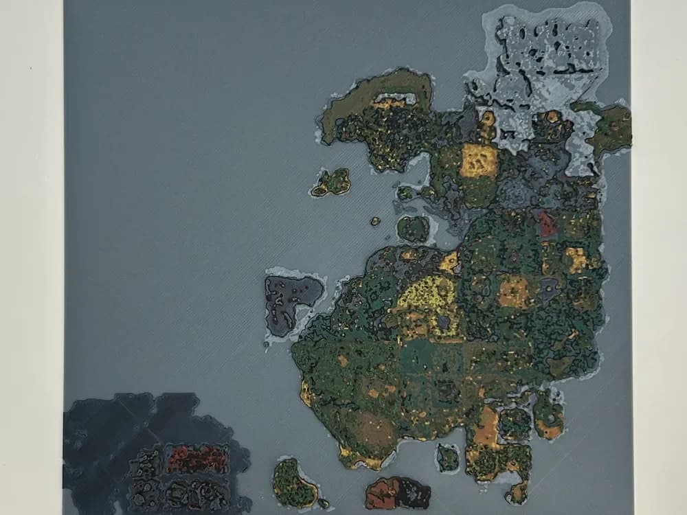 Lineage 2 Aden Map HueForge