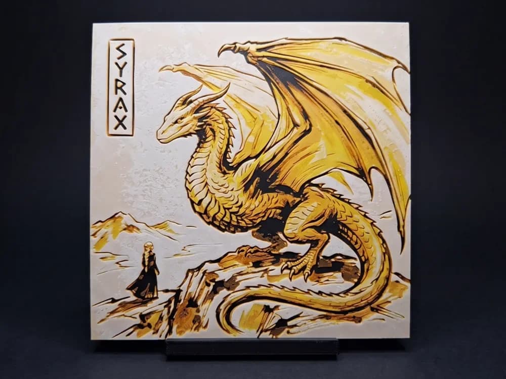 Syrax & Rhaenyra - Hueforge Wall Art Syrax & Rhaenyra - Hueforge Wall Art