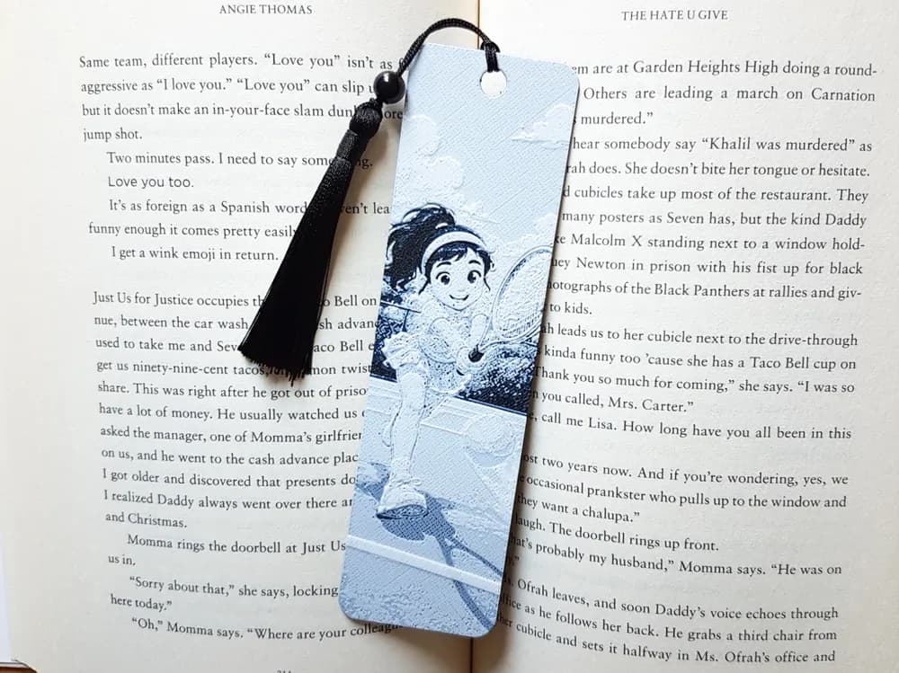 Bookmark, Tennis Girl by Dame Jo HueForge model: Bookmark, Tennis Girl by Dame Jo