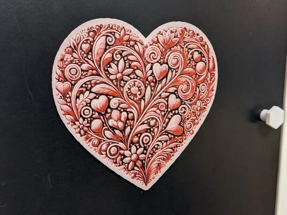 Heart valentines day Hueforge by Seb3D HueForge model: Heart valentines day Hueforge by Seb3D