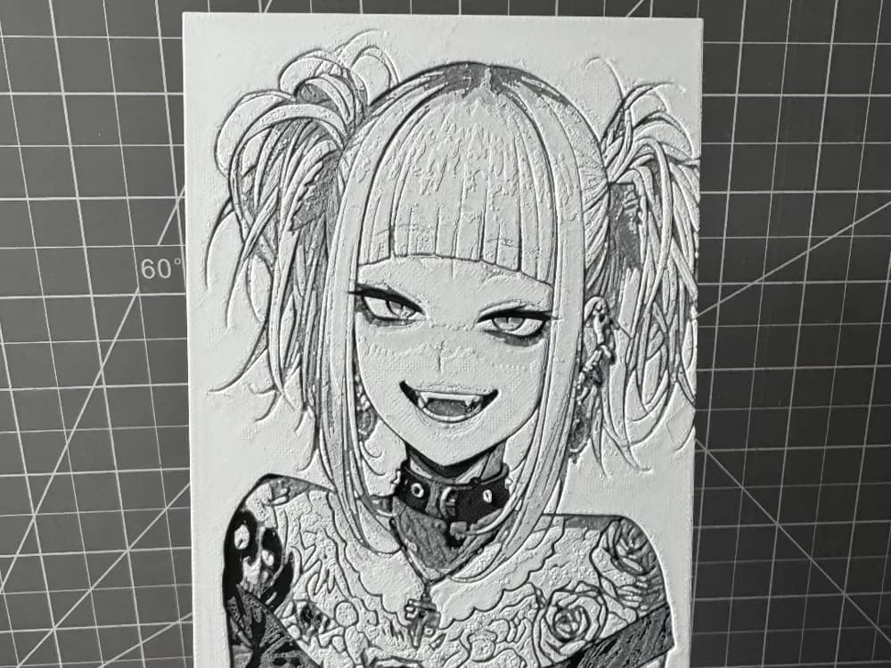 Hueforge of Cute goth Himiko Toga my hero academia by SBC Creations HueForge model: Hueforge of Cute goth Himiko Toga my hero academia by SBC Creations
