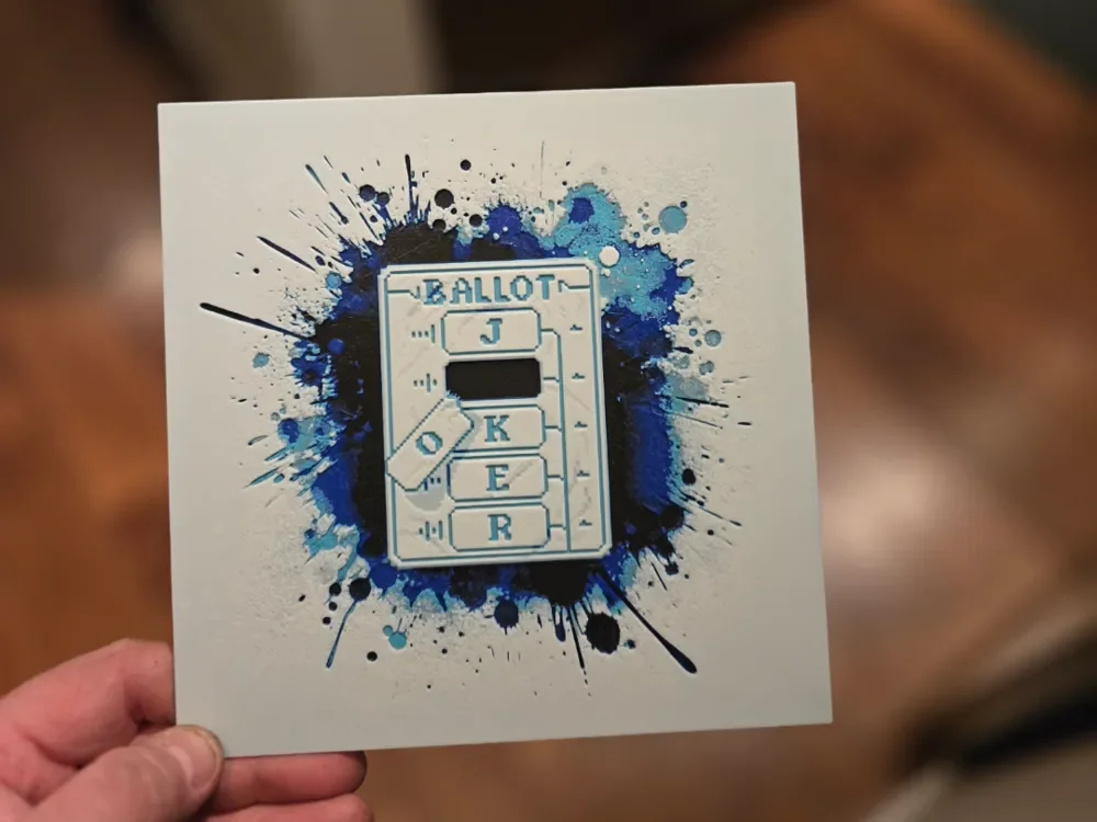 Graffiti Hanging Chad Joker Card Hueforge Graffiti Hanging Chad Joker Card Hueforge