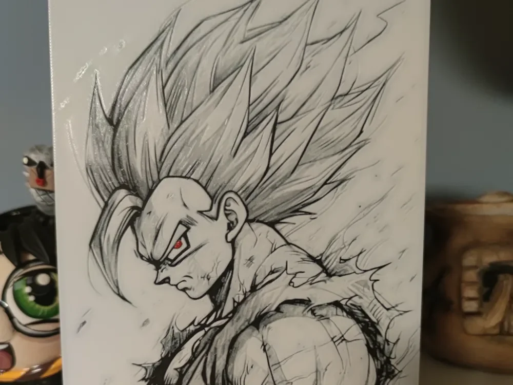 Hueforge Gohan by Litolunar HueForge model: Hueforge Gohan by Litolunar