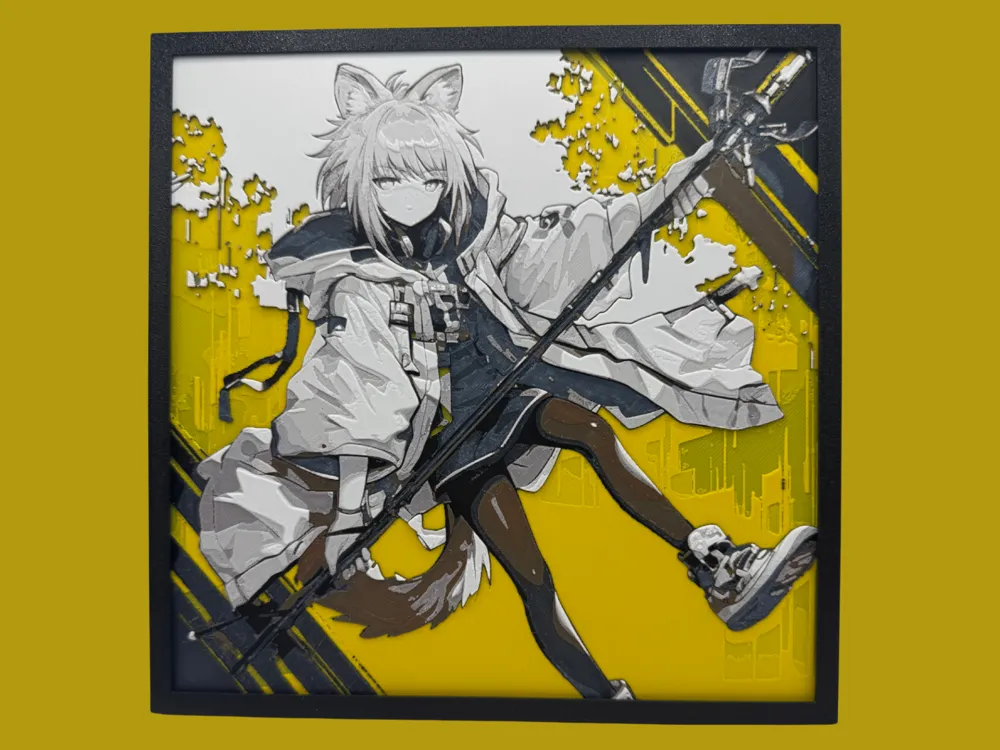 HueForge model: Sussuro - Arknights by Canadian Gamer