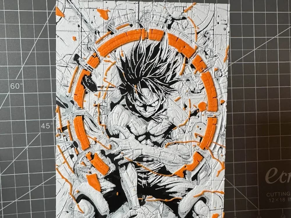 HueForge model: Hueforge of Luffy from One Piece by SBC Creations