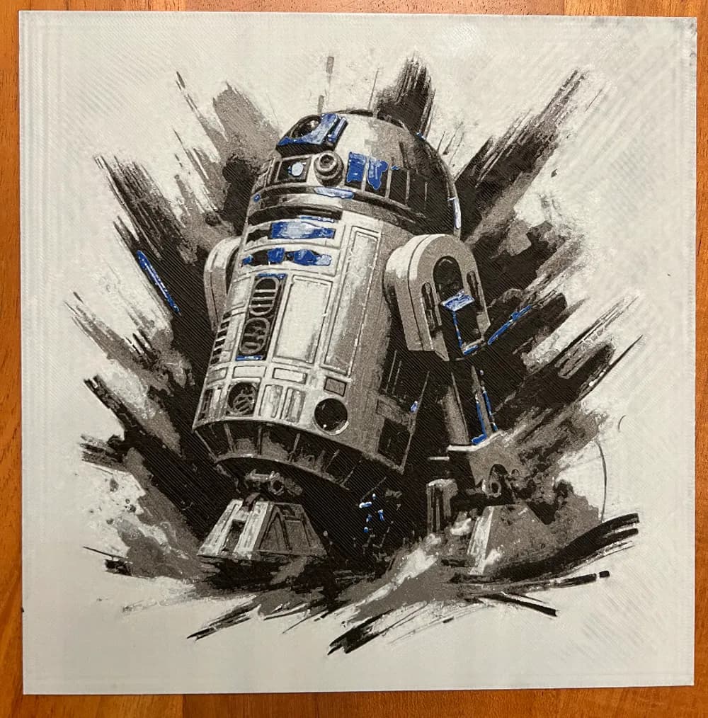 R2-D2 by JustBe 3D Printing HueForge model: R2-D2 by JustBe 3D Printing