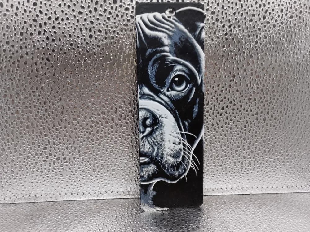American Bully Bookmark – Hueforge by Borishotch Industries HueForge model: American Bully Bookmark – Hueforge by Borishotch Industries