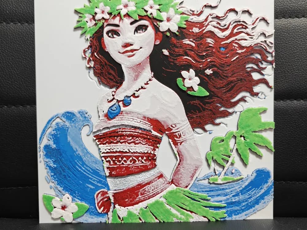 Moana 1 AMS only by TheHueforgeLady HueForge model: Moana 1 AMS only by TheHueforgeLady