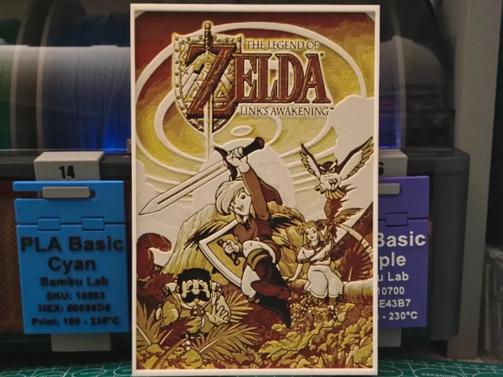 HueForge model: The Legend of Zelda: Link's Awakening - Hueforge by Lumpy3D