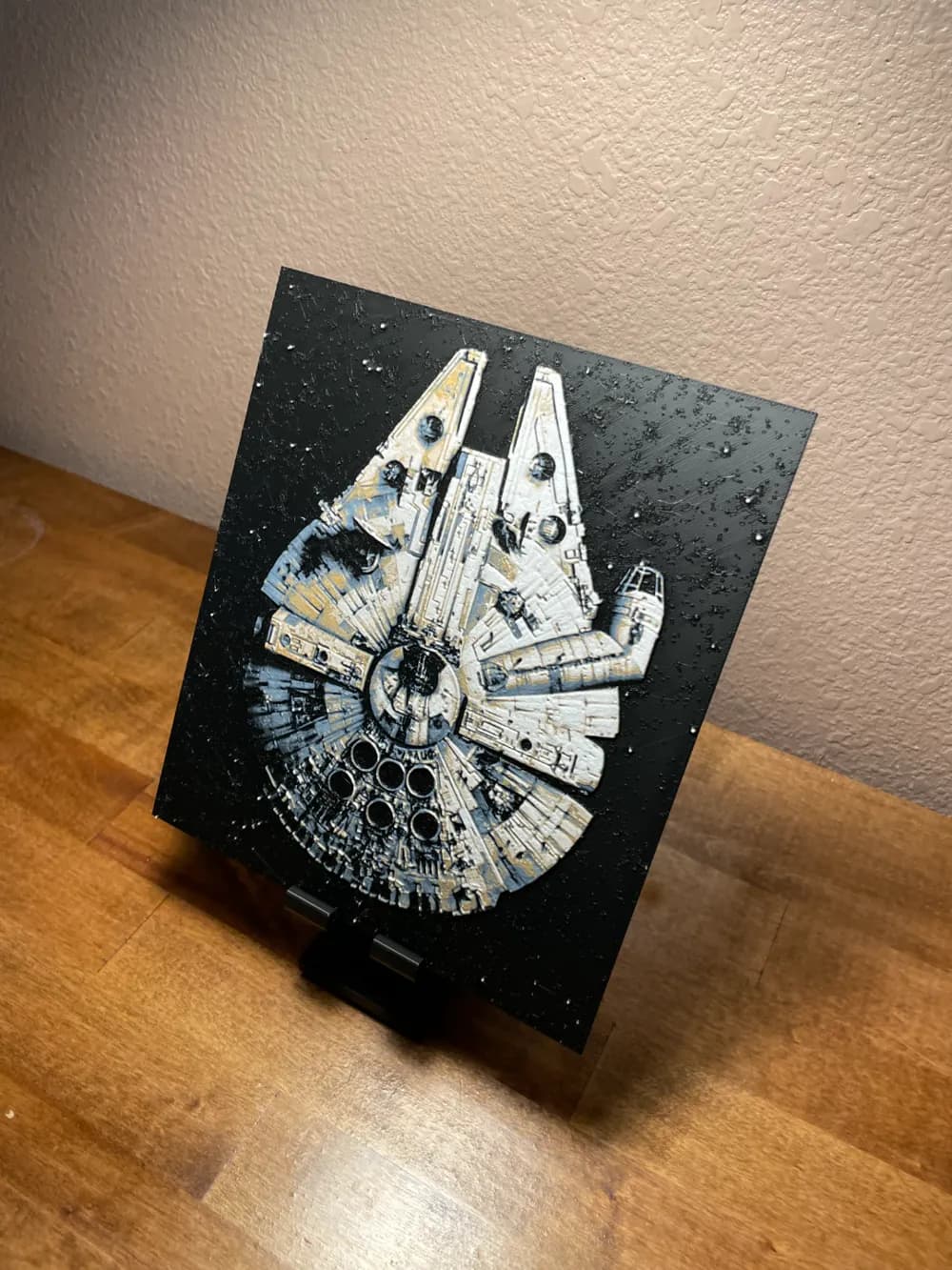 HueForge model: Hueforge - Star Wars - Millennium Falcon Top View by Cloudy Nostalgia