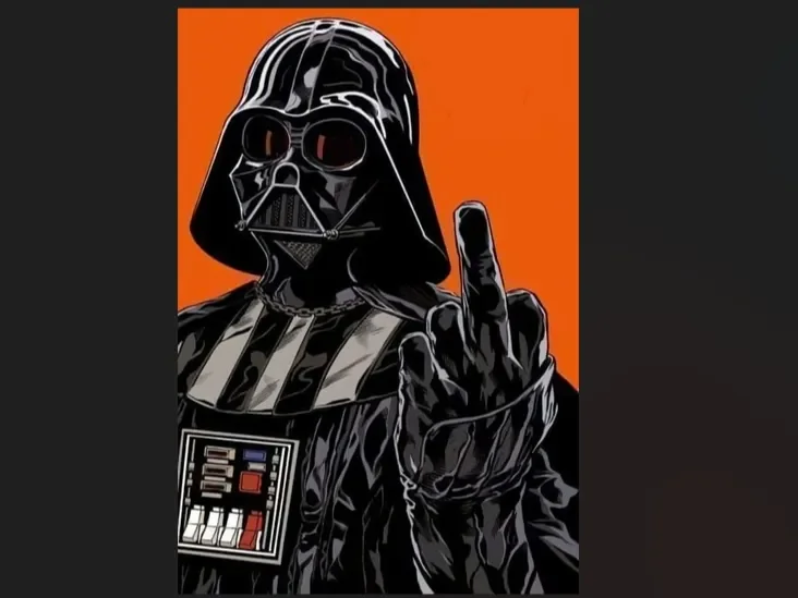 Hueforge Darth Vader - "Midfinger"