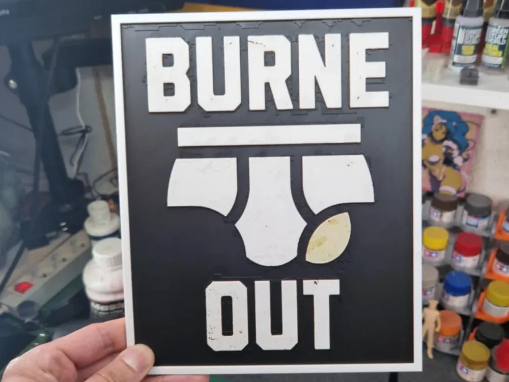 Burne Out Hueforge by Dakiren HueForge model: Burne Out Hueforge by Dakiren