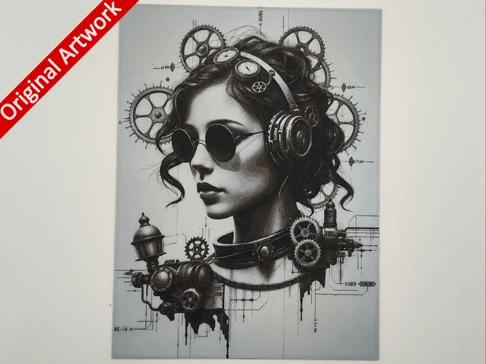 Steampunk girl - hueforge by Altf4-Formation HueForge model: Steampunk girl - hueforge by Altf4-Formation