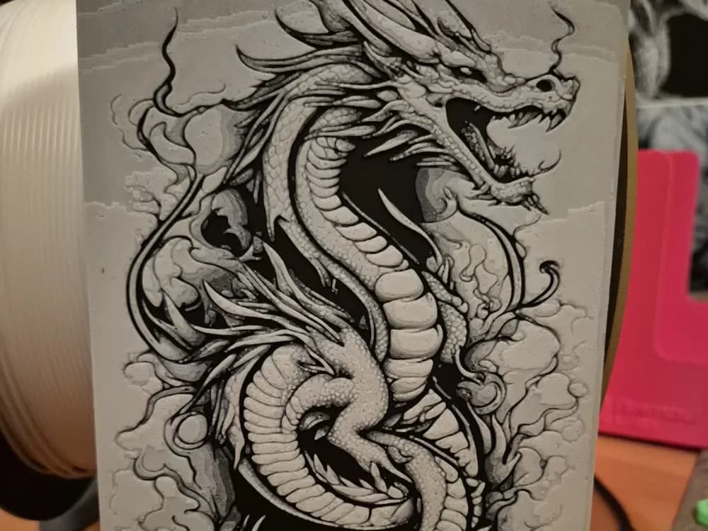 the dragon hueforge by Buntsta HueForge model: the dragon hueforge by Buntsta