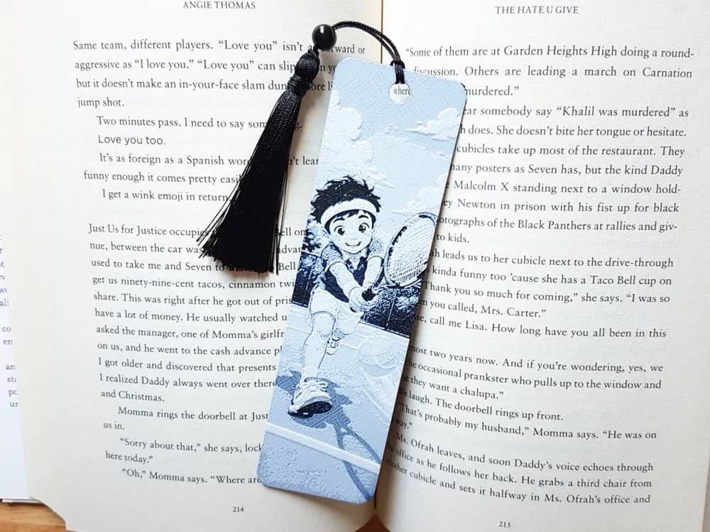 Bookmark, Tennis Boy Bookmark, Tennis Boy