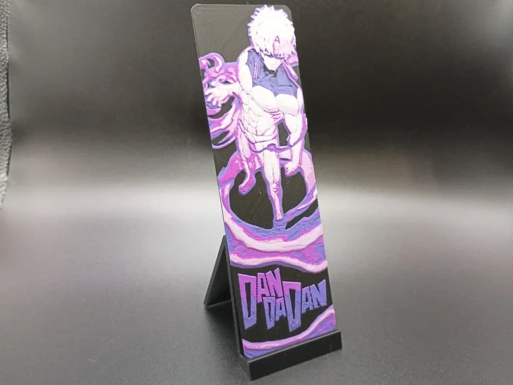DanDaDan Evil Eye Bookmark by 3djd HueForge model: DanDaDan Evil Eye Bookmark by 3djd