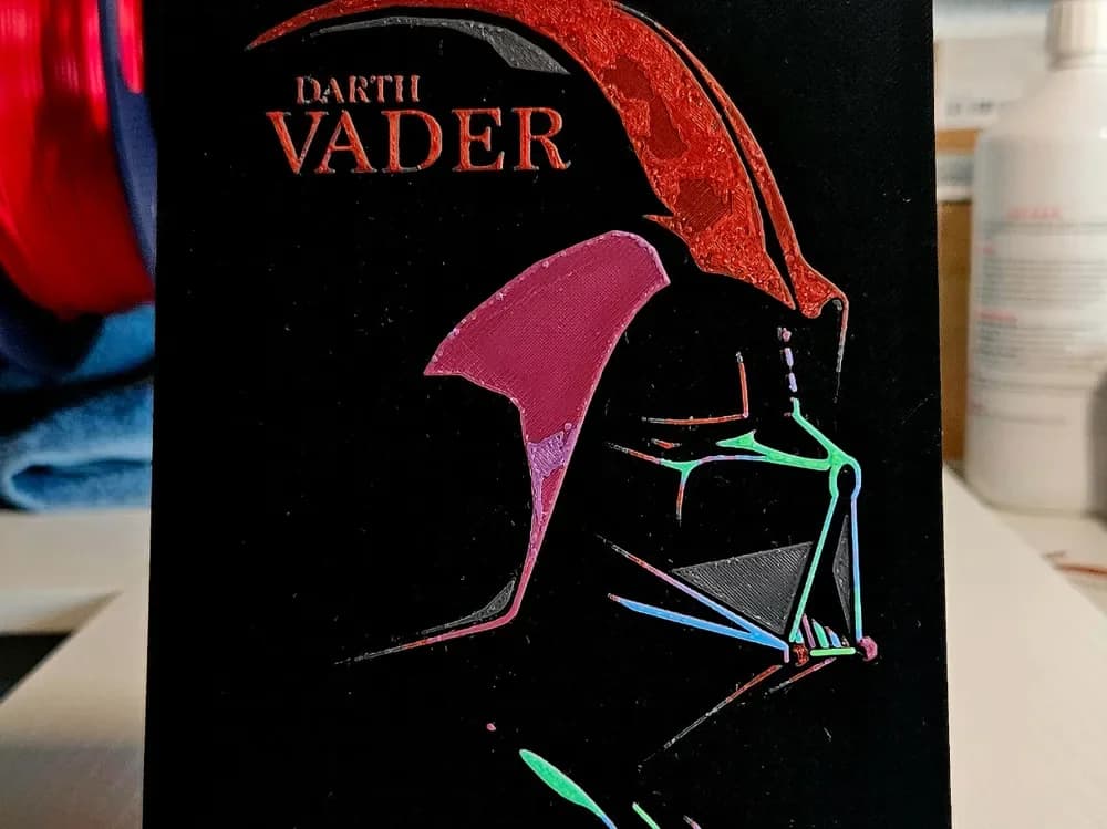 Dart Vader Art Star Wars by Mano's 3d_Art HueForge model: Dart Vader Art Star Wars by Mano's 3d_Art