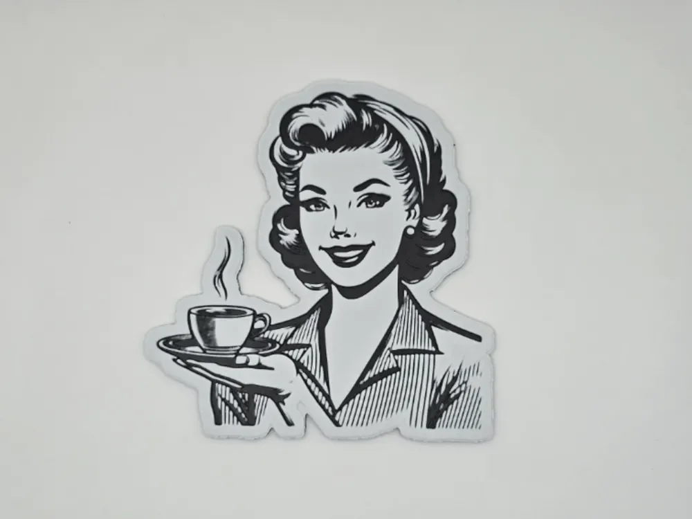 Vintage Woman Coffe by Kactus Fpv HueForge model: Vintage Woman Coffe by Kactus Fpv