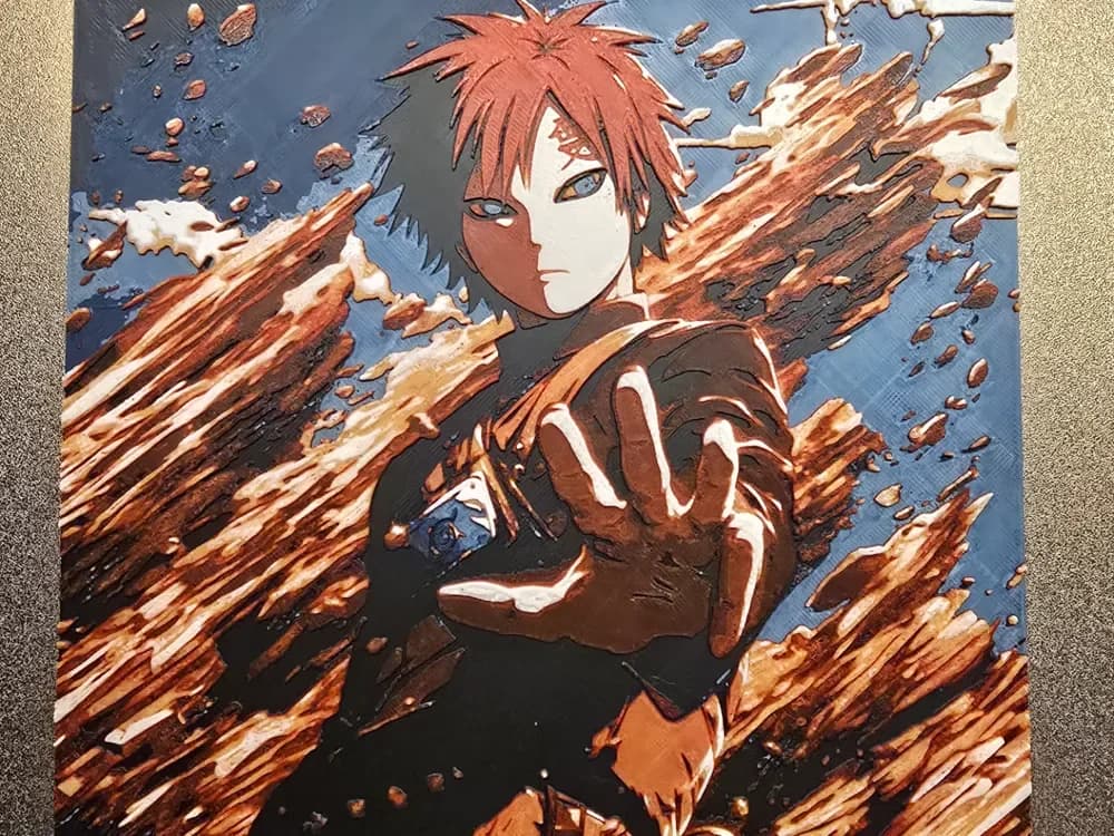 Naruto - Gahara by 3D-Mentiel HueForge model: Naruto - Gahara by 3D-Mentiel