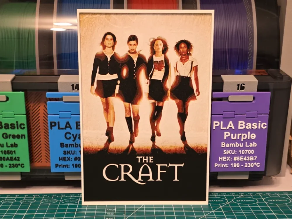 The Craft Movie Poster - Hueforge Art by Lumpy3D HueForge model: The Craft Movie Poster - Hueforge Art by Lumpy3D