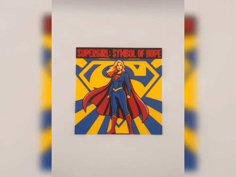 Supergirl Symbol of Hope hueforge poster Supergirl Symbol of Hope hueforge poster