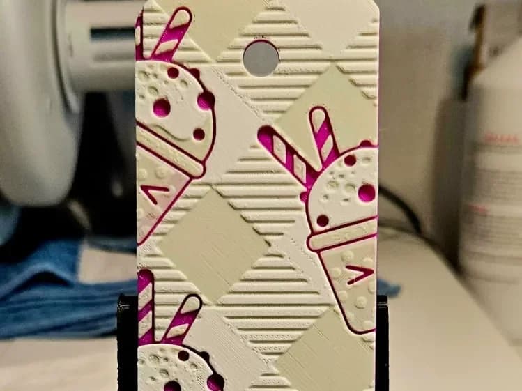 Milkshake bookmark by Mano's 3d_Art HueForge model: Milkshake bookmark by Mano's 3d_Art