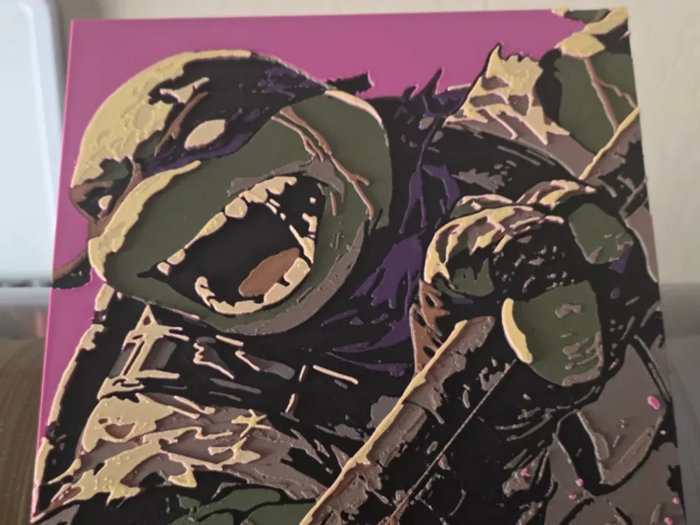 Hueforge: Teenage Mutant Ninja Turtles - Donatello by dejected1 HueForge model: Hueforge: Teenage Mutant Ninja Turtles - Donatello by dejected1
