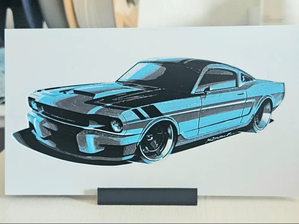 Mustang by Mano's 3d_Art HueForge model: Mustang by Mano's 3d_Art