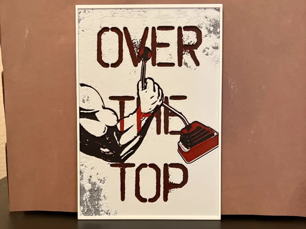 Over the Top Hueforge by Estiv HueForge model: Over the Top Hueforge by Estiv