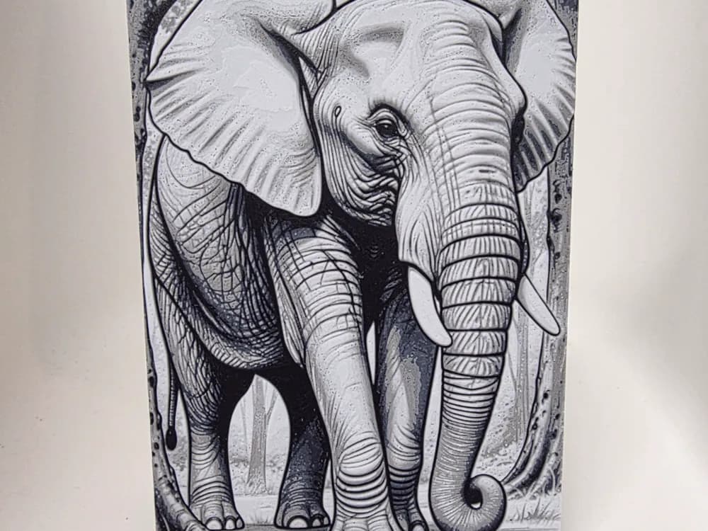 Elephant Hueforge by Morganja HueForge model: Elephant Hueforge by Morganja
