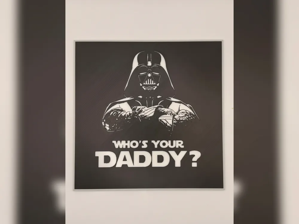 Darth Vader Who's Your Daddy Hueforge Print by Thadius HueForge model: Darth Vader Who's Your Daddy Hueforge Print by Thadius
