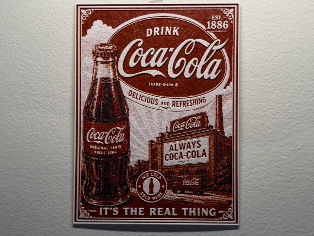 CocaCola Poster Style HueForge by liv_3d HueForge model: CocaCola Poster Style HueForge by liv_3d