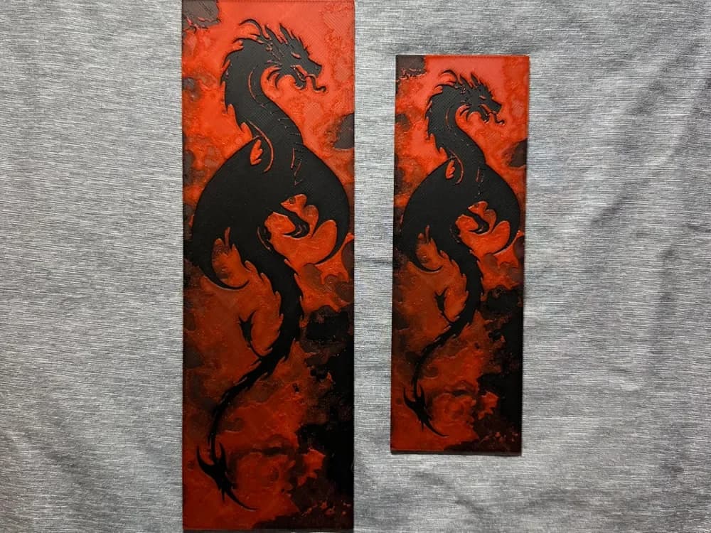 Dragon Hueforge Bookmark - 2 sizes by Hey Ben HueForge model: Dragon Hueforge Bookmark - 2 sizes by Hey Ben