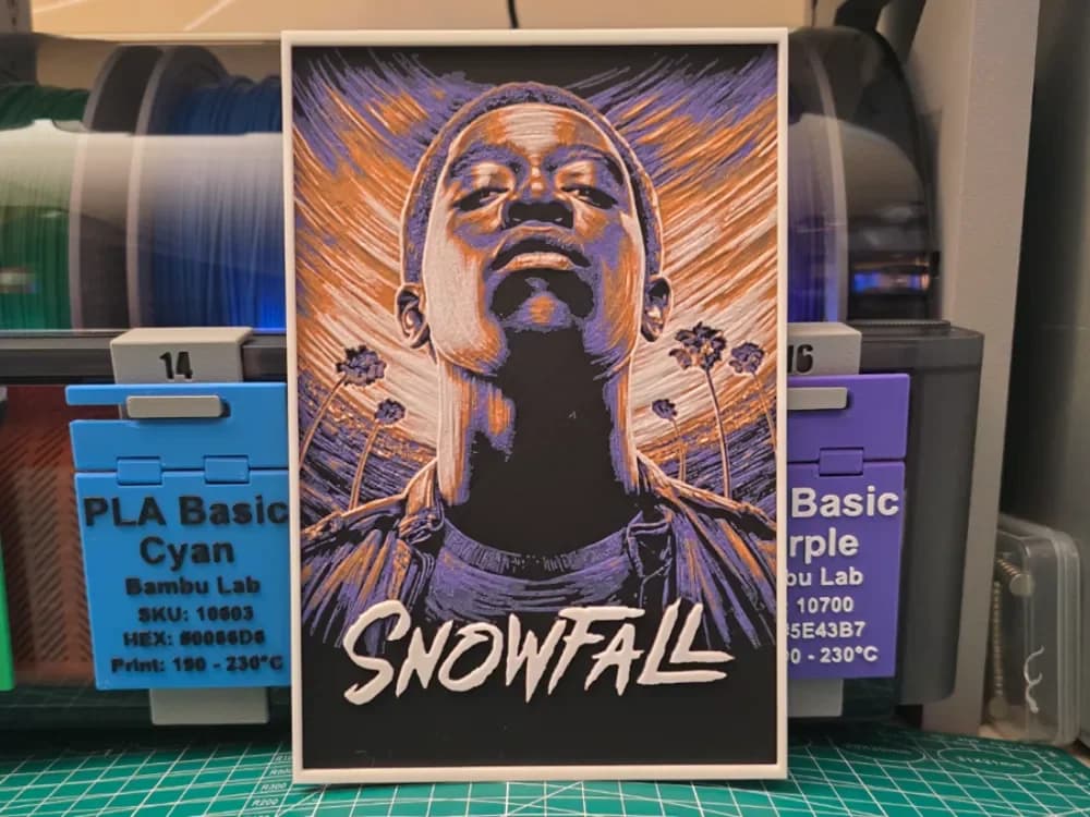 Snowfall Poster - Hueforge Art