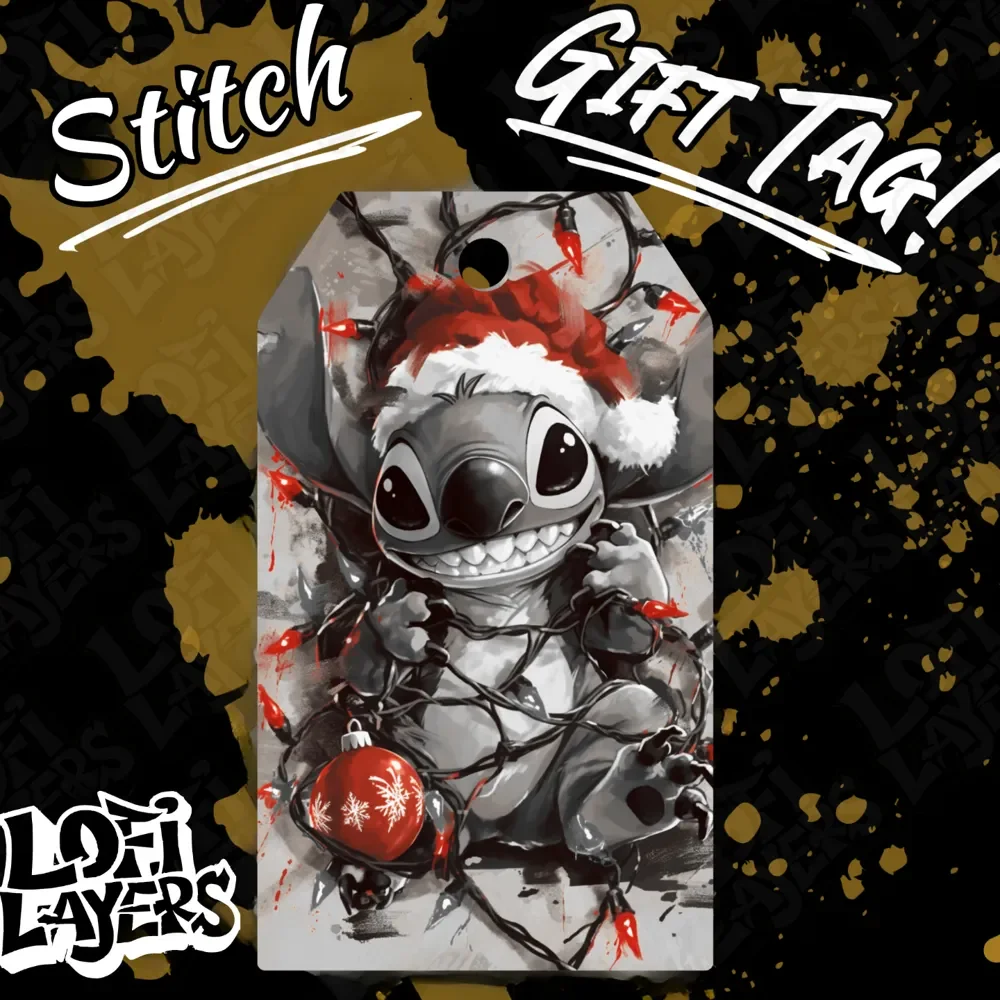 Stitch Holiday Hueforge Gift Tag by LoFi Layers HueForge model: Stitch Holiday Hueforge Gift Tag by LoFi Layers