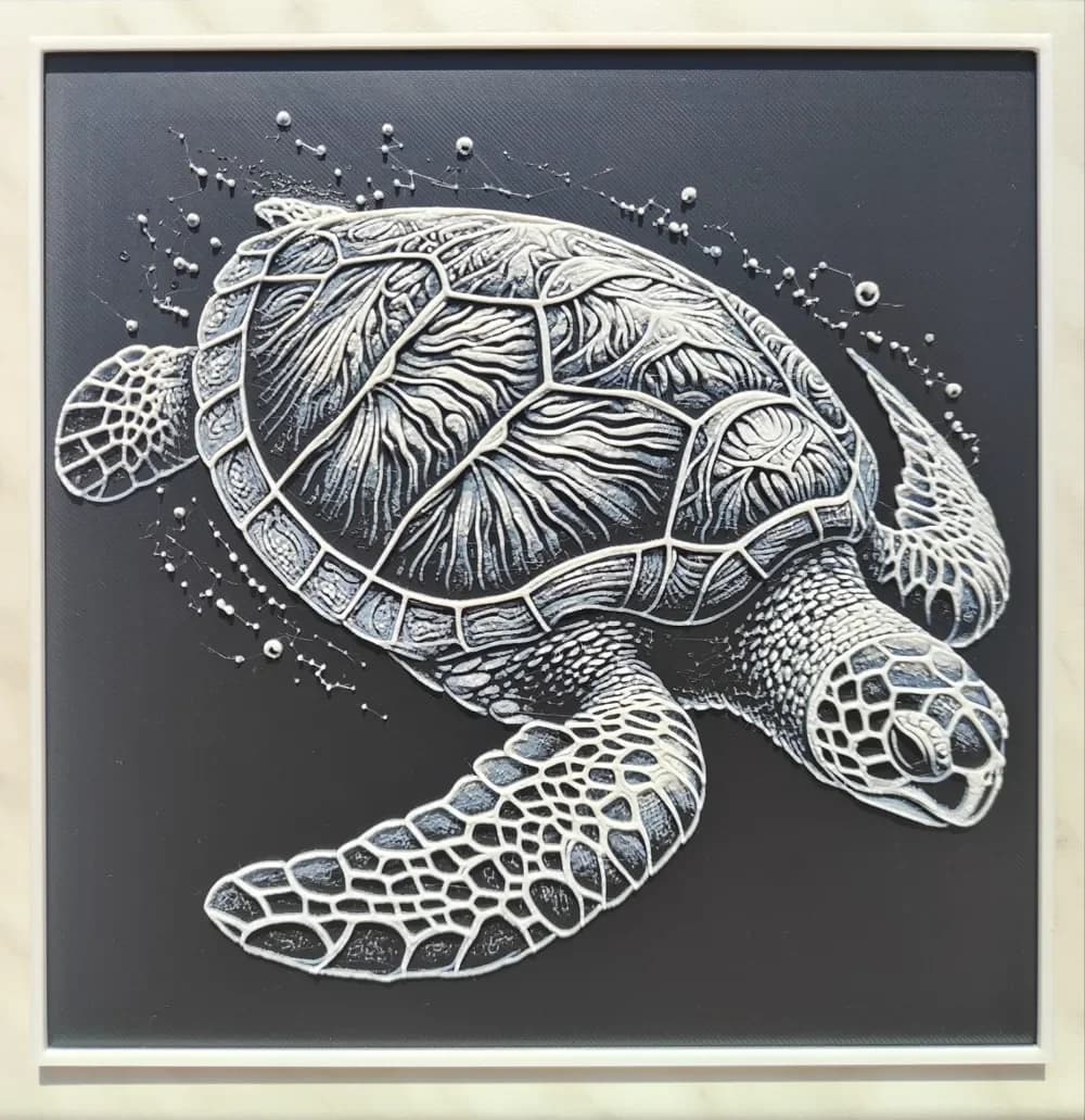 Turtle - Hueforge by BeaN HueForge model: Turtle - Hueforge by BeaN