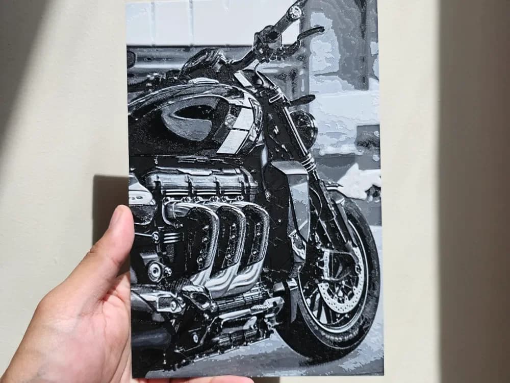 Triumph Rocket Hueforge by Loki HueForge model: Triumph Rocket Hueforge by Loki