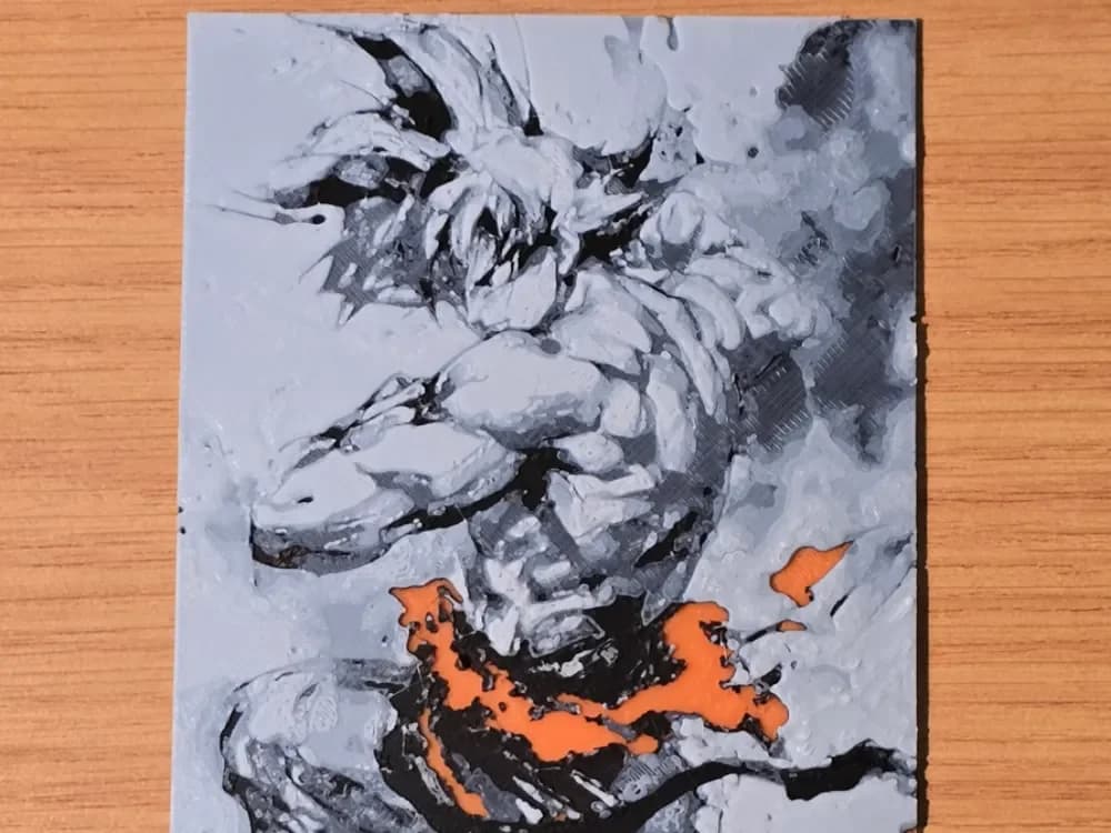 Hueforge - DBZ- Goku 1 by FxD | Function-X-Design HueForge model: Hueforge - DBZ- Goku 1 by FxD | Function-X-Design