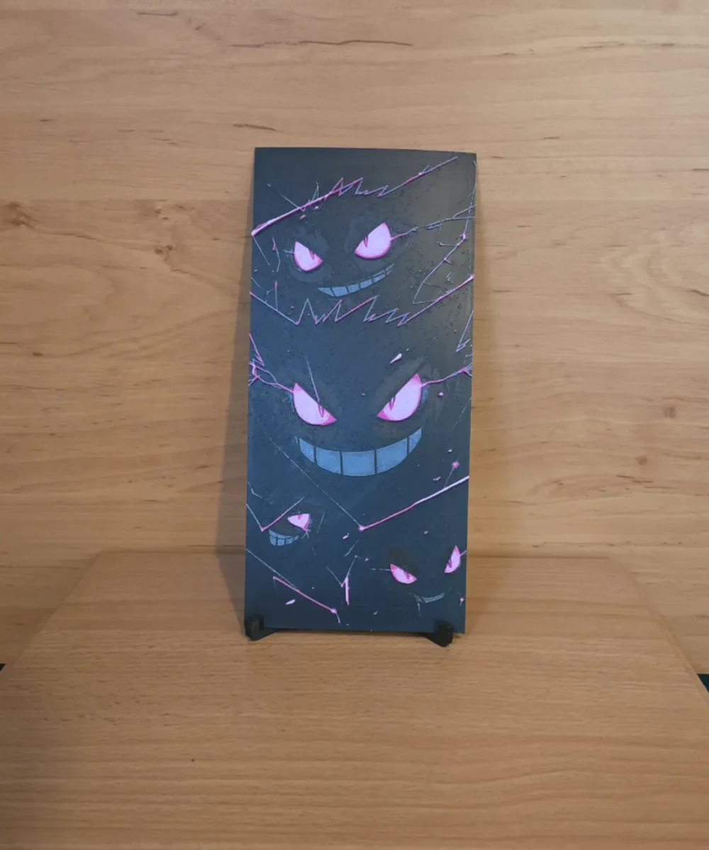Gengar / Ectoplasma 4-color Pokemon Hueforge by Kactus Fpv HueForge model: Gengar / Ectoplasma 4-color Pokemon Hueforge by Kactus Fpv