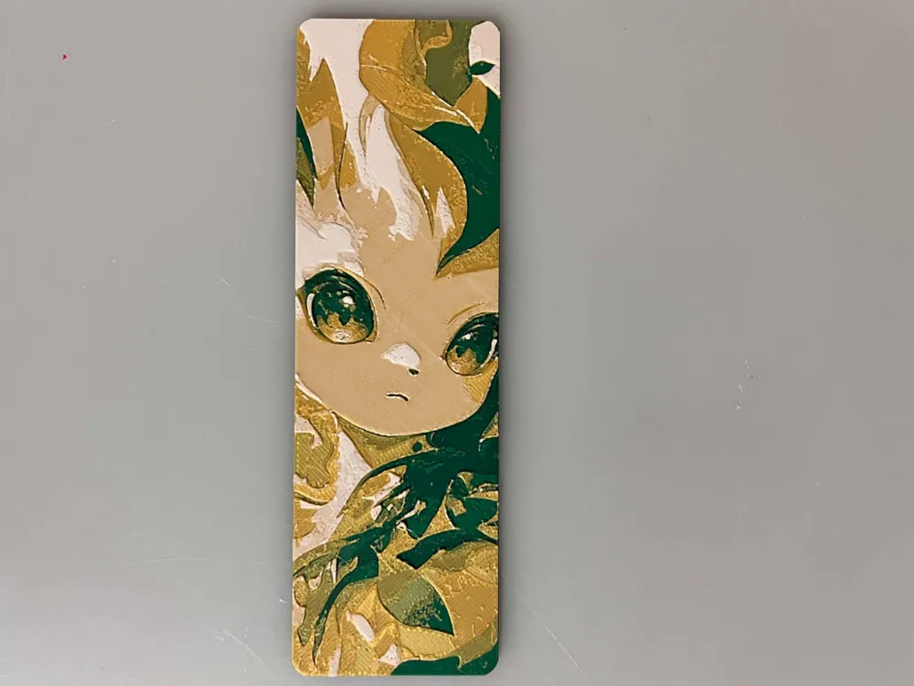 Leafeon - Bookmark by 3djd HueForge model: Leafeon - Bookmark by 3djd